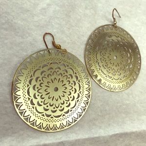 Silver statement earrings
